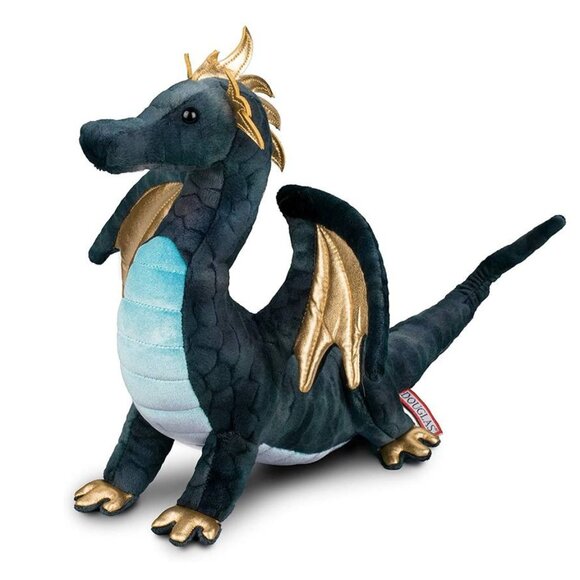New w/ Tag Douglas Plush Aragon Navy  Dragon 16" - Picture 15 of 16